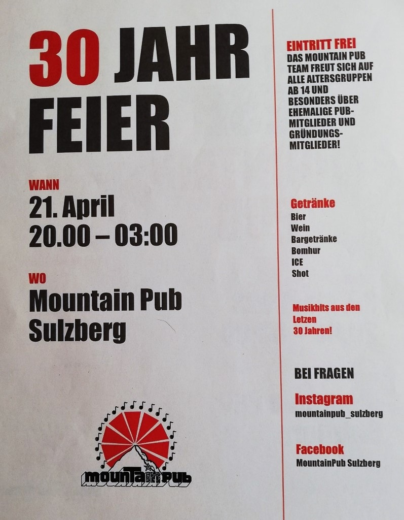 You are currently viewing 30 Jahre Mountain-Pub