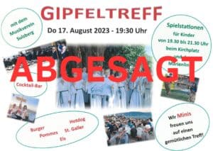 Read more about the article Gipfeltreff ABGESAGT