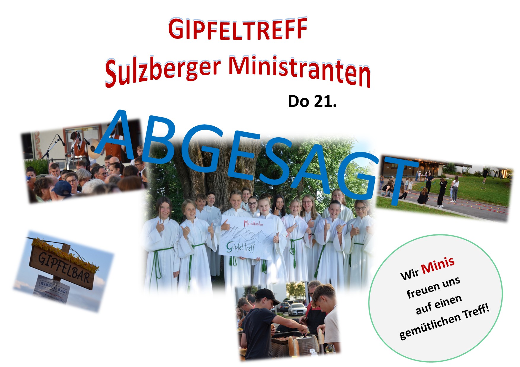 Du betrachtest gerade Absage Ministranten-Gipfeltreff