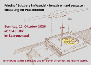Mehr über den Artikel erfahren Einladung zur Friedhofspräsentation