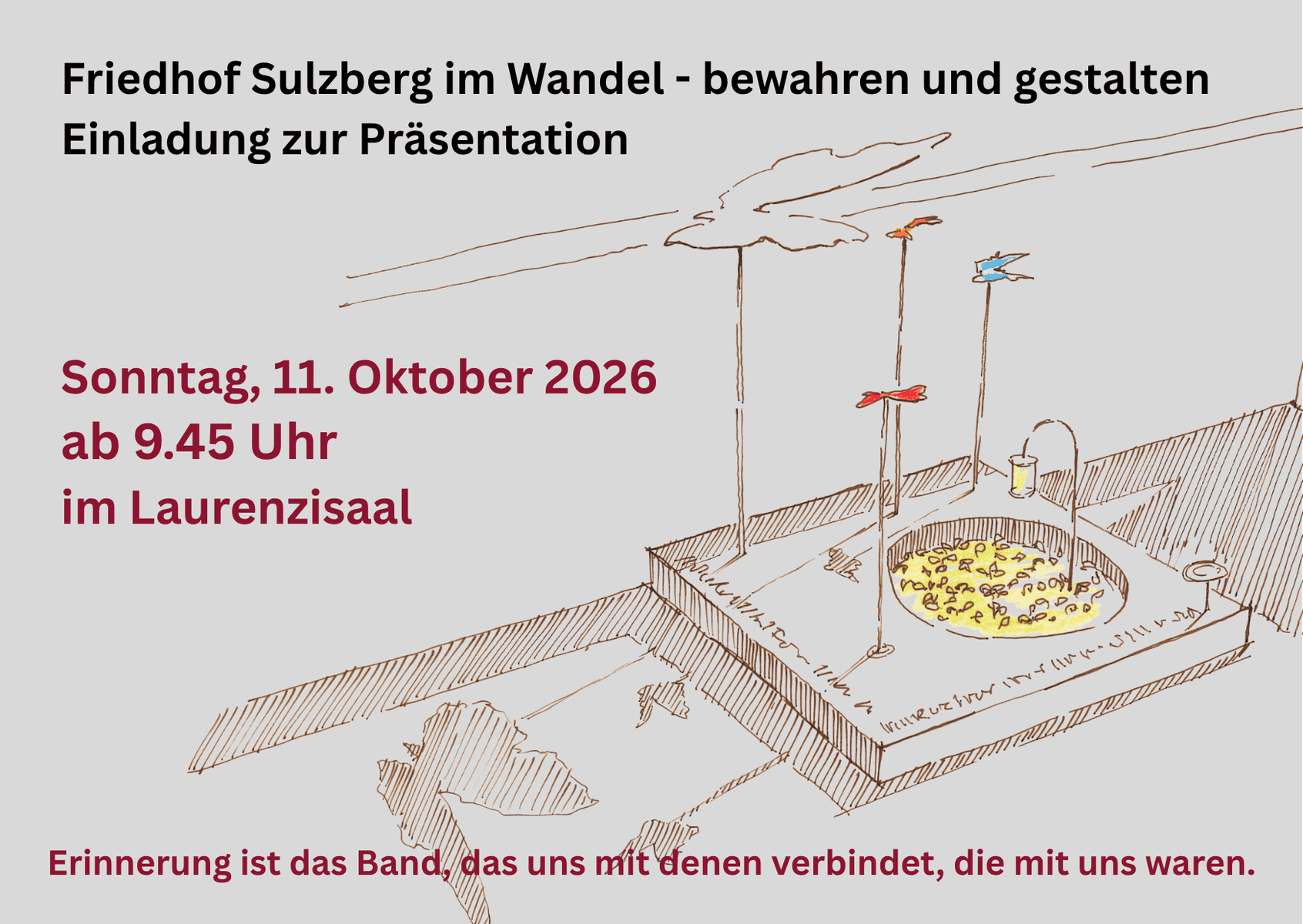 Du betrachtest gerade Einladung zur Friedhofspräsentation