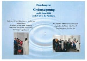 Read more about the article Kindersegnung 14. Jänner 2024